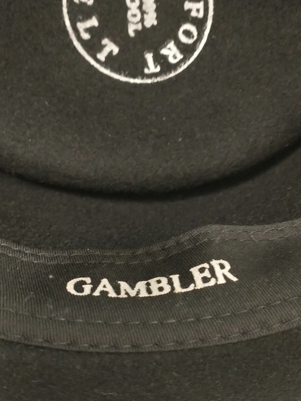 Twister Gambler Crushable 100% Wool Hat, Black, Size Large, Cowboy